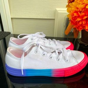Converse Chuck Taylor All Star Rainbow Ice Girls Shoes Size 2